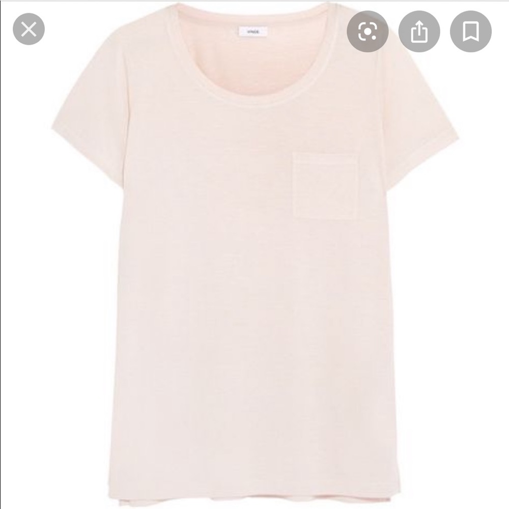 Vince fringe ribbon pocket tee